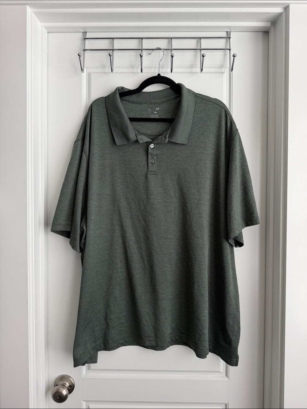 Haggar Men's Polo in Olive Green